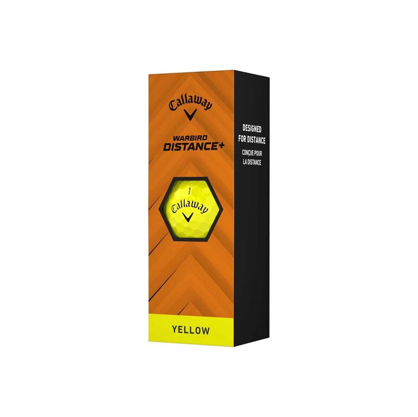 Callaway Warbird Distance+ Golf Balls - Yellow