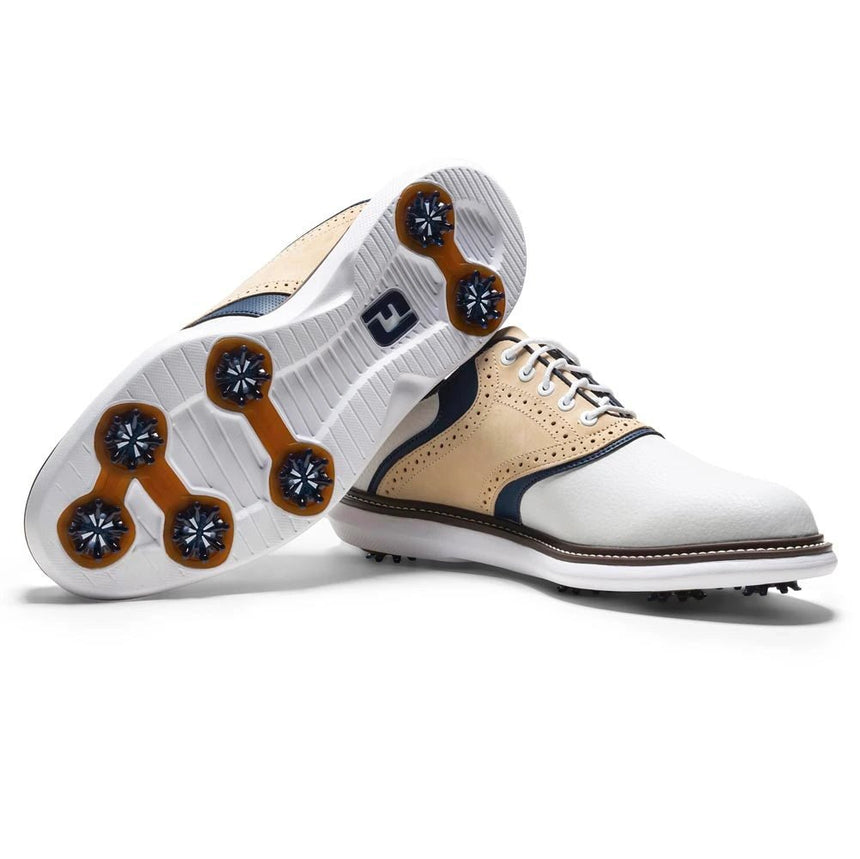 White/Tan/Navy