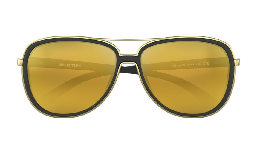 Oakley Women's Split Time Sunglasses - Soft Black/24K Iridium