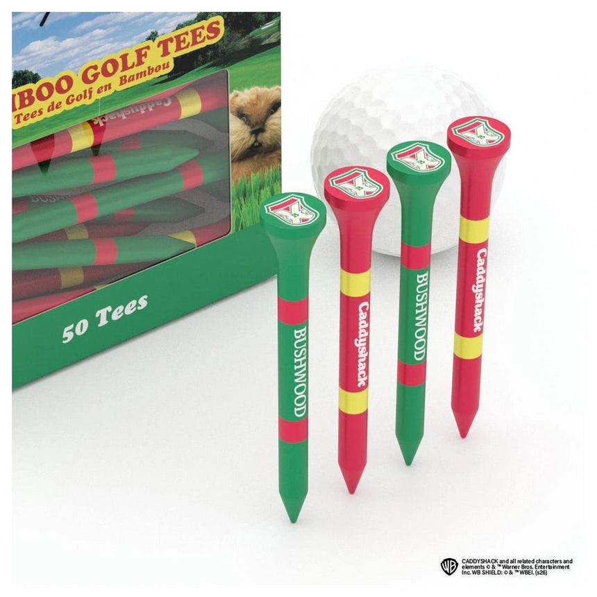 Putt Buddies Caddyshack - Bushwood Country Club Golf Tees - Pack of 50 - 2.75"