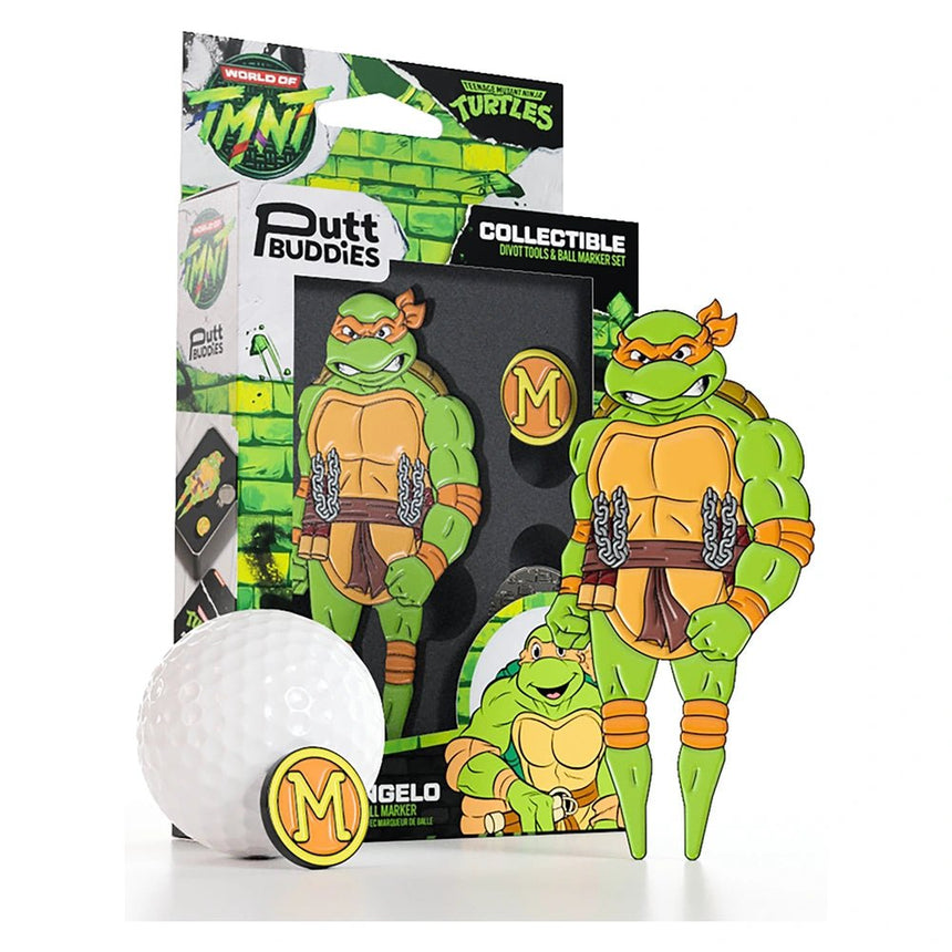 Putt Buddies Teenage Mutant Ninja Turtles Michelangelo Divot Tool With Ball Marker