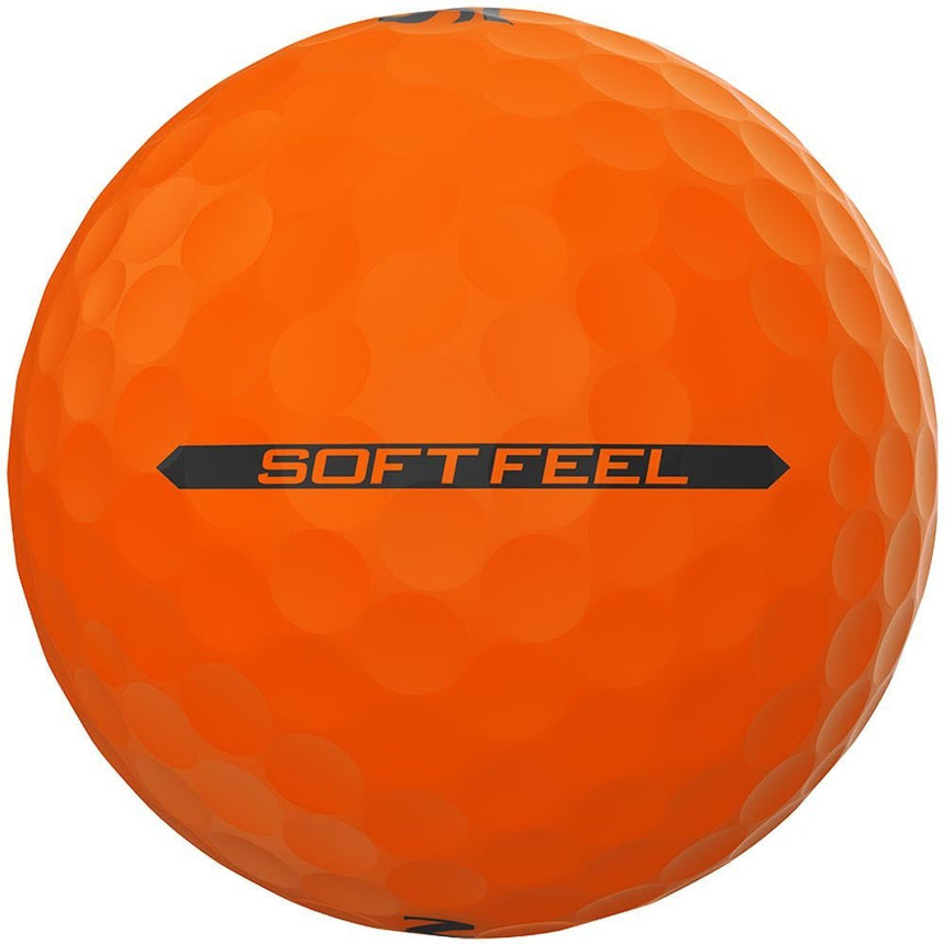 Srixon Soft Feel Brite Golf Balls - Brite Orange - 2023