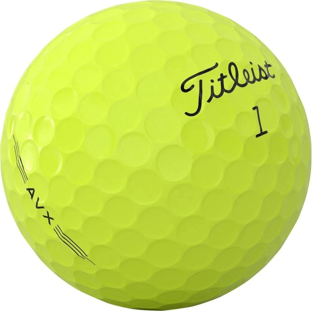 Titleist AVX Personalized Yellow Golf Balls