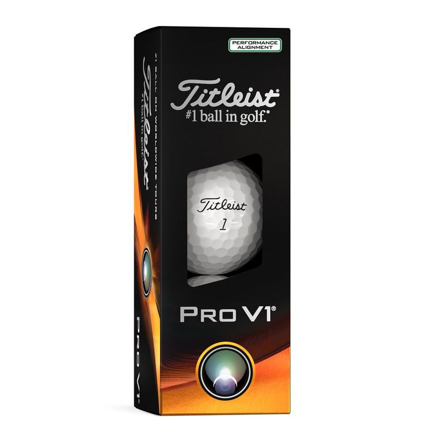 Titleist Pro V1 Performance Alignment Golf Balls - Green