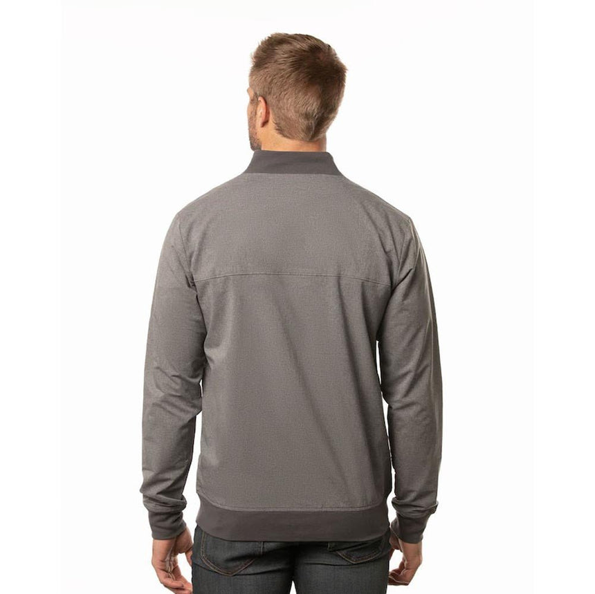 Heather Grey Pinstripe