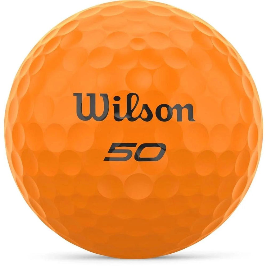 Wilson Fifty Elite Golf Balls - Orange