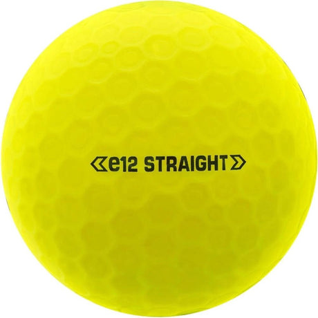 Bridgestone e12 Straight Golf Balls - Matte Yellow