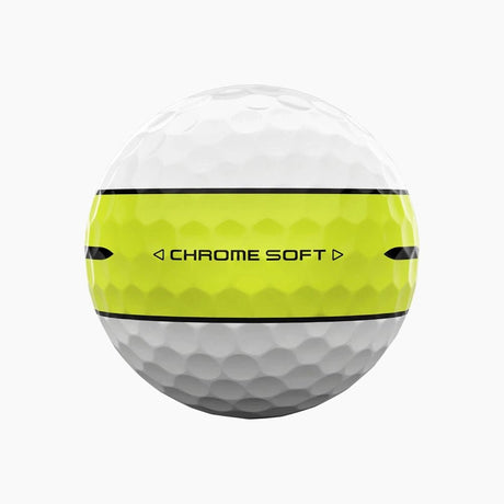 Callaway Chrome Soft 360 Stripe Golf Balls - Yellow
