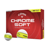 Callaway Chrome Soft 360 Stripe Golf Balls - Yellow