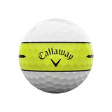 Callaway Chrome Soft 360 Stripe Golf Balls - Yellow