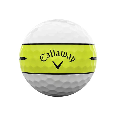 Callaway Chrome Soft 360 Stripe Golf Balls - Yellow