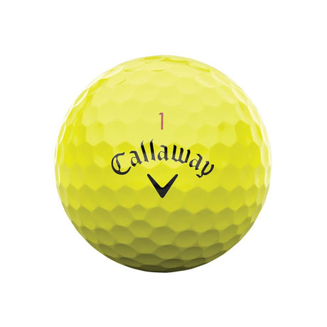 Callaway Chrome Tour Golf Balls - Yellow - 2024