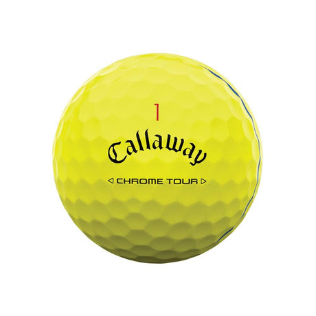 Callaway Chrome Tour Triple Track Golf Balls - Yellow - 2024