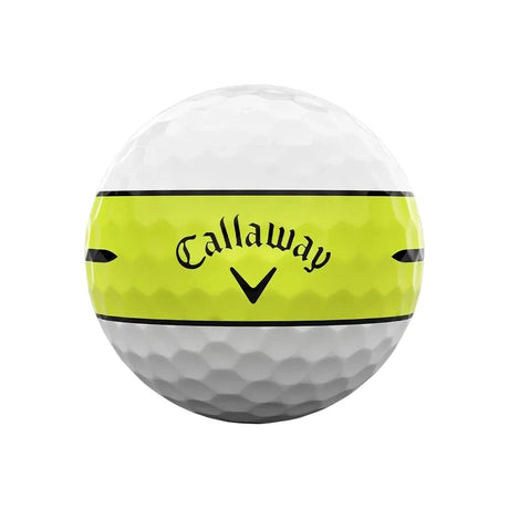 Callaway Chrome Tour X 360 Stripe Golf Balls - Yellow