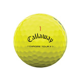 Callaway Chrome Tour X Triple Track Golf Balls - Yellow - 2024
