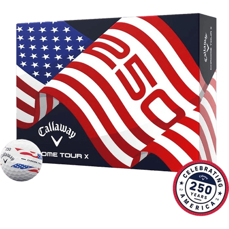 Callaway Chrome Tour X 360 Stripe Golf Balls - USA