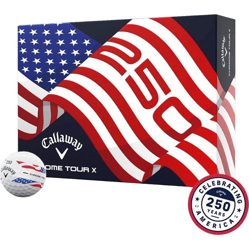 Callaway Chrome Tour X 360 Stripe Golf Balls - USA