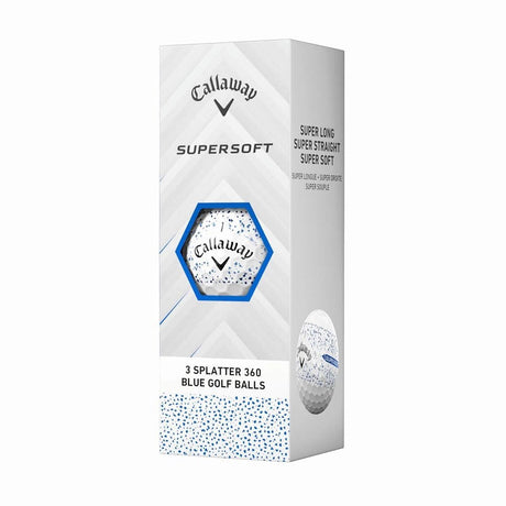 Callaway Supersoft Splatter 360 Golf Balls - Blue