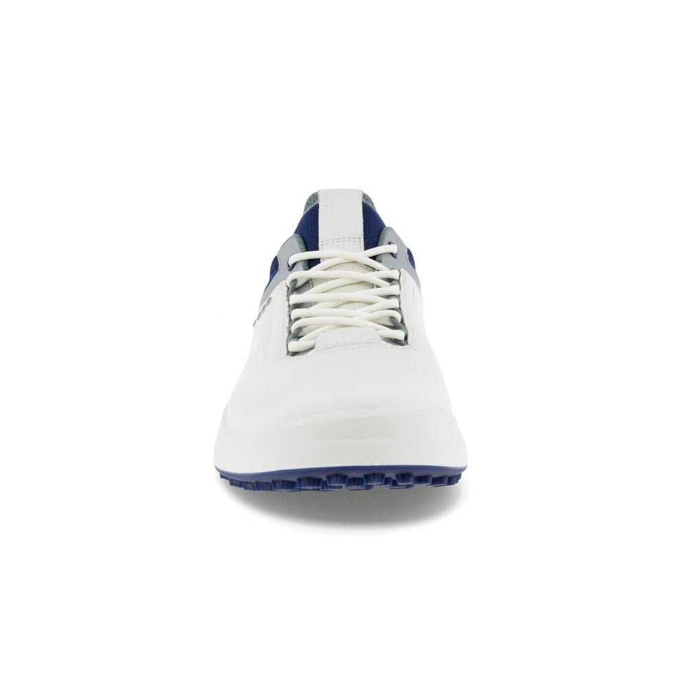 White Silver Metallic Blue Depths