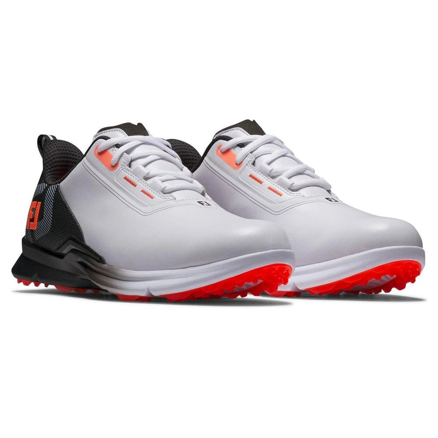 White/Black/Coral