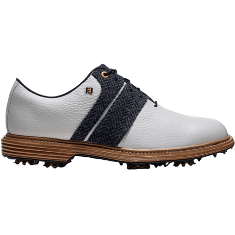 White/Harris Tweed Navy