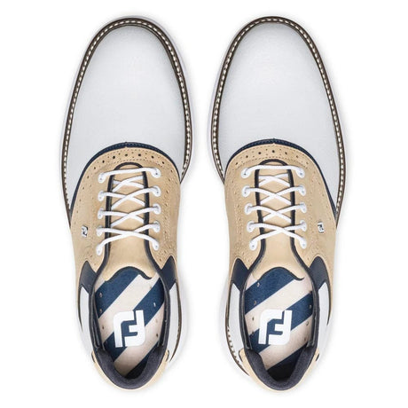 White/Tan/Navy