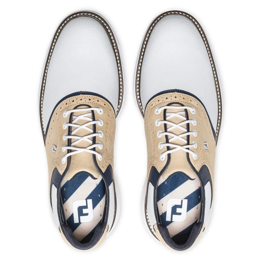 White/Tan/Navy