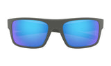 Oakley Drop Point Sunglasses - Matte Dark Grey/Prizm Sapphire Polarized