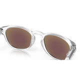 Oakley Latch Sunglasses - Matte Clear/Prizm Sapphire Polarized