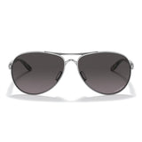 Oakley Women's Feedback Sunglasses - Polished Chrome/Prizm Grey Gradient