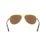 Oakley Women's Feedback Sunglasses - Satin Gold/Prizm Violet Polarized