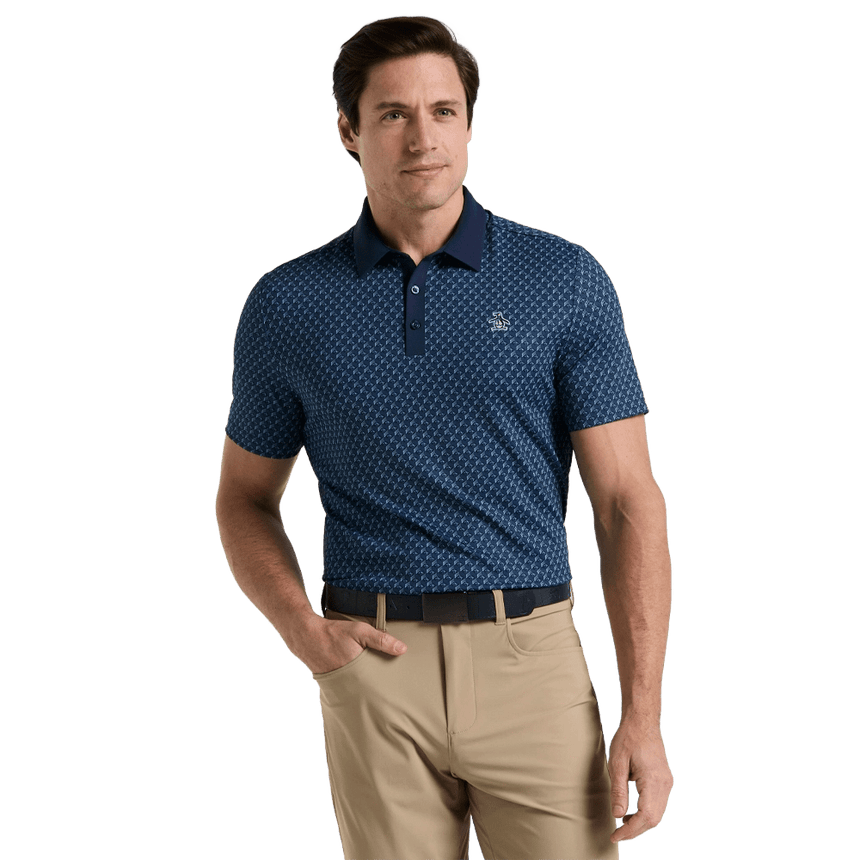 Original Penguin Pete's Tee Time Golf Polo - Black Iris