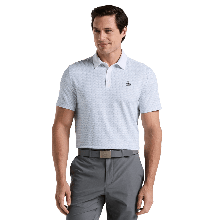 Original Penguin Pete's Tee Time Golf Polo - Bright White
