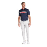 Deep Navy Strong Red