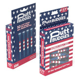 Putt Buddies Americana Bamboo Golf Tees 2.75 – Red, White & Blue Pack of 50