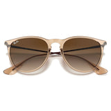 Ray-Ban Women's Erika Color Mix - Shiny Transparent Brown/Brown Gradient