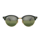 Ray-Ban Clubround Chromance - Polished Green on Gold/Green Polarized