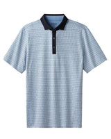 Blue Stone White Club Print