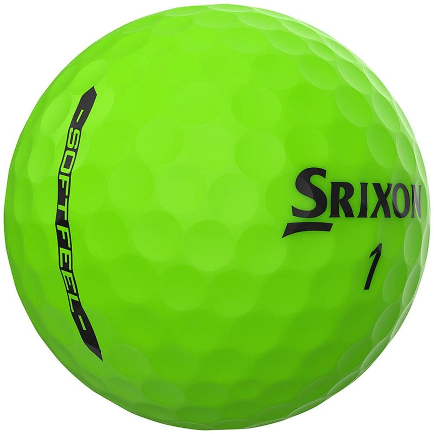Srixon Soft Feel Brite Golf Balls - Brite Green