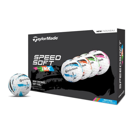 TaylorMade SpeedSoft Ink Golf Balls - Multi