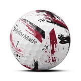 TaylorMade SpeedSoft Ink Golf Balls - Red - 2024