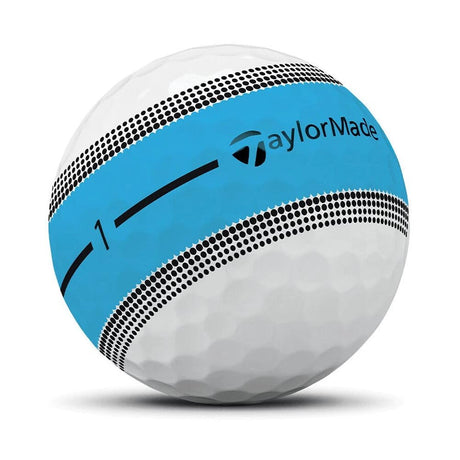 TaylorMade Tour Response Stripe Golf Balls - Neon Blue