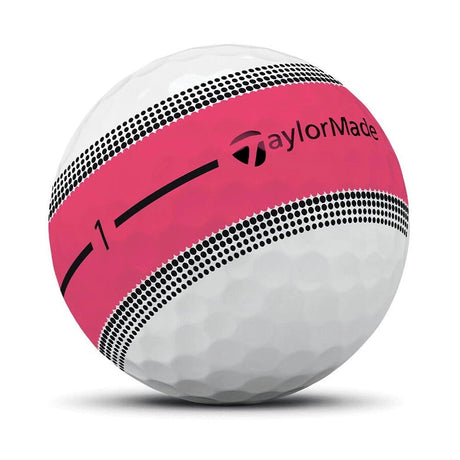 TaylorMade Tour Response Stripe Golf Balls - Neon Pink