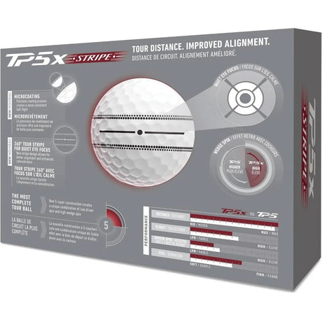 TaylorMade TP5x Stripe Golf Balls