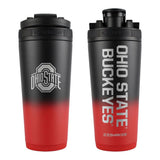 Team Effort NCAA Ohio State Buckeyes Stainless Steel Ombre Ice Shaker - 26 oz