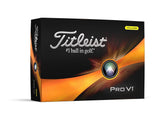Titleist Pro V1 Golf Balls - Yellow - 2023