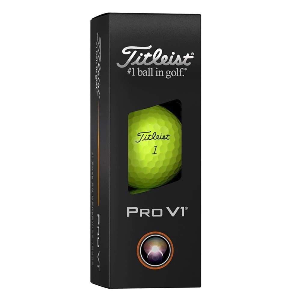 Titleist Pro V1 Yellow Personalized Golf Balls