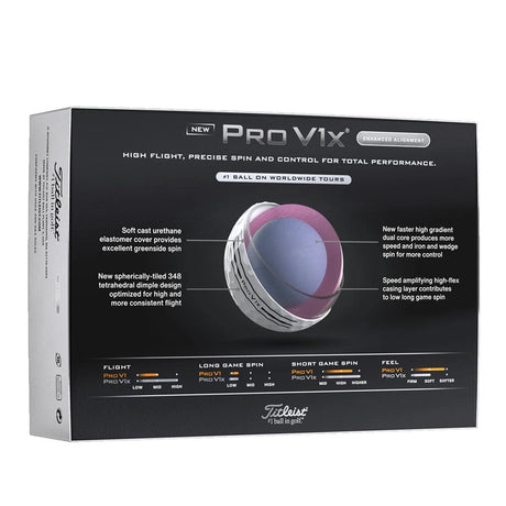 Titleist Pro V1x AIM Enhanced Alignment Personalized Golf Balls