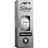 Titleist Pro V1x Left Dash AIM Performance Golf Balls - Red
