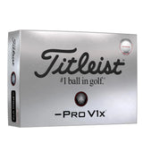 Titleist Pro V1x Left Dash Performance Alignment Golf Balls - Red